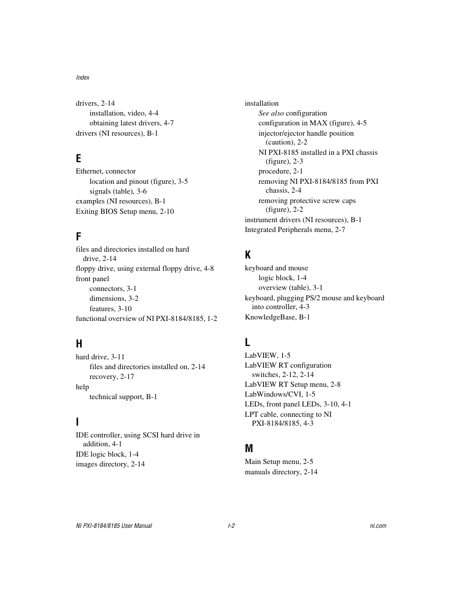 National Instruments PXI-8184 User Manual | Page 69 / 72