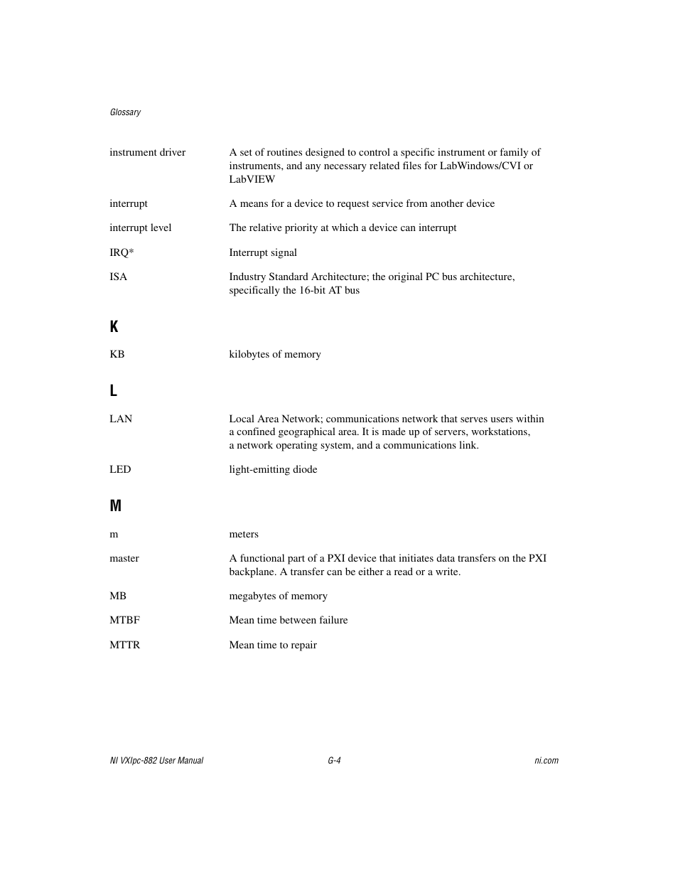 National Instruments NI VXIpc-882 User Manual | Page 97 / 106