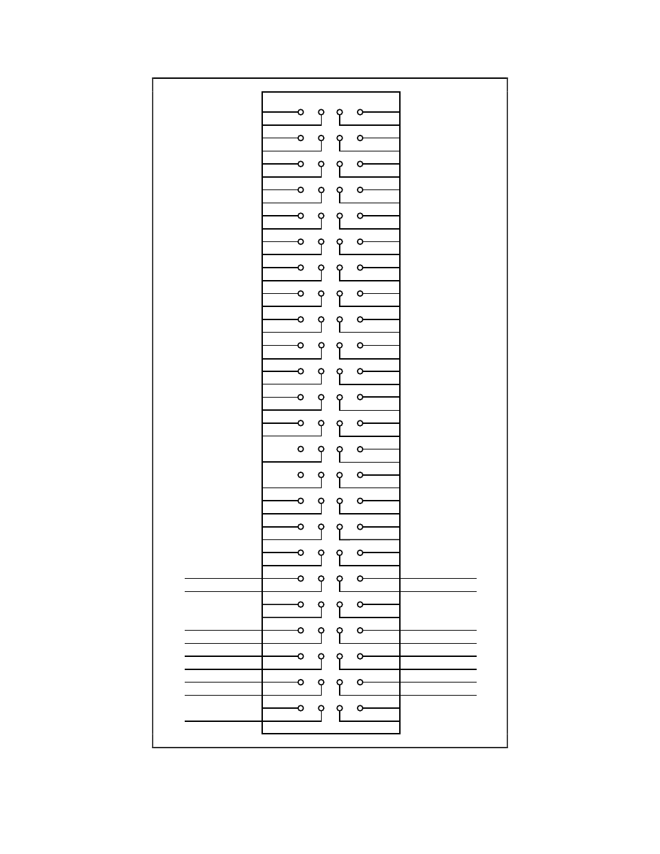 Figure 3-2. scxibus connector pin assignment, Figure 3-2, Scxibus connector pin assignment | National Instruments SCXI-1163 User Manual | Page 41 / 103