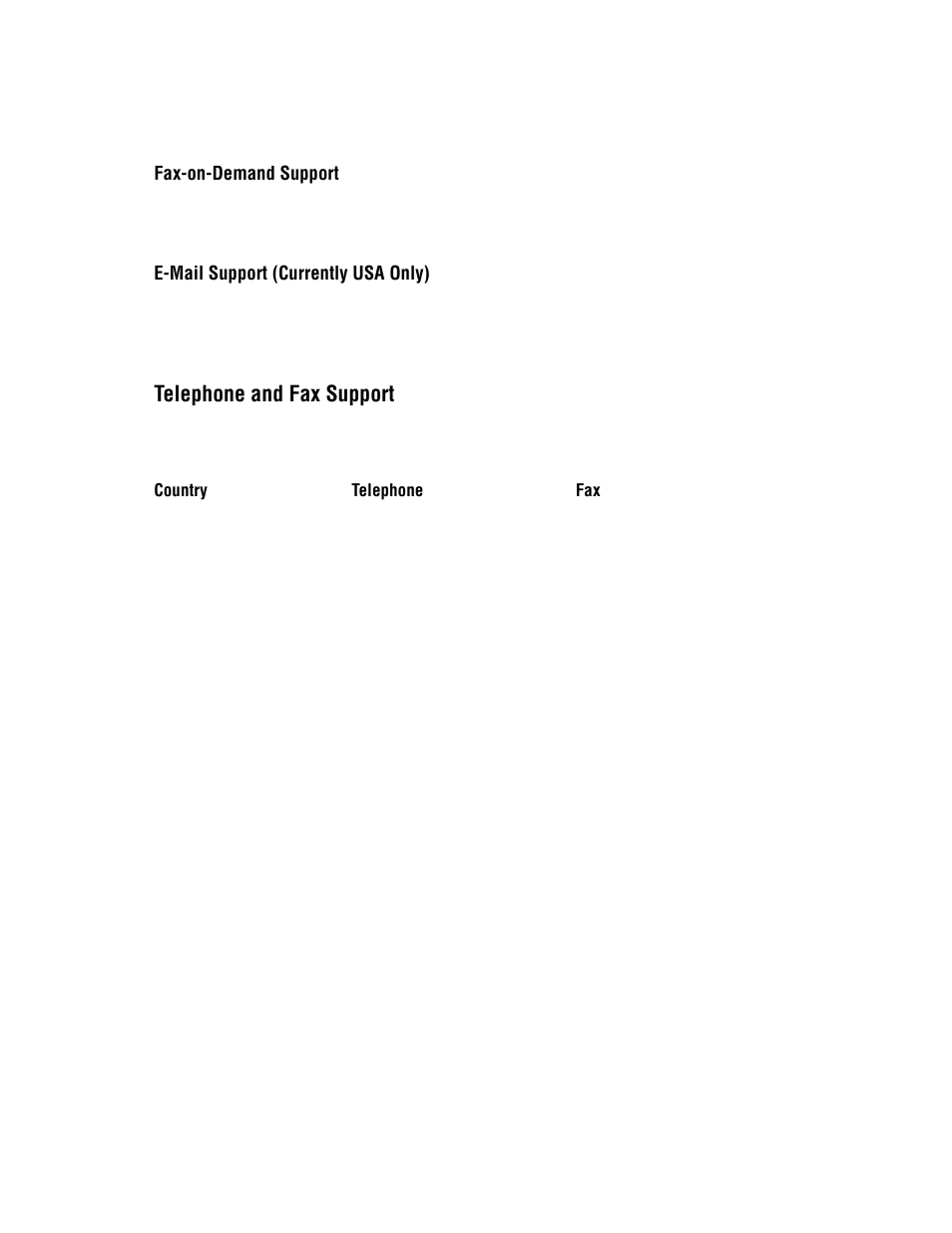 Telephone and fax support | National Instruments PC-DIO-24/PnP User Manual | Page 92 / 107