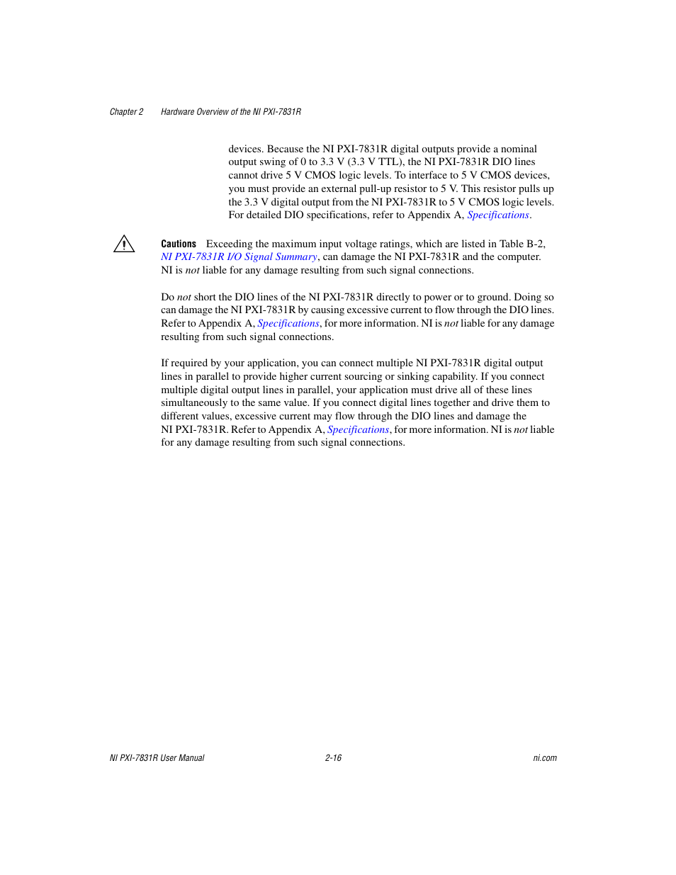 National Instruments NI PXI-7831R User Manual | Page 37 / 73
