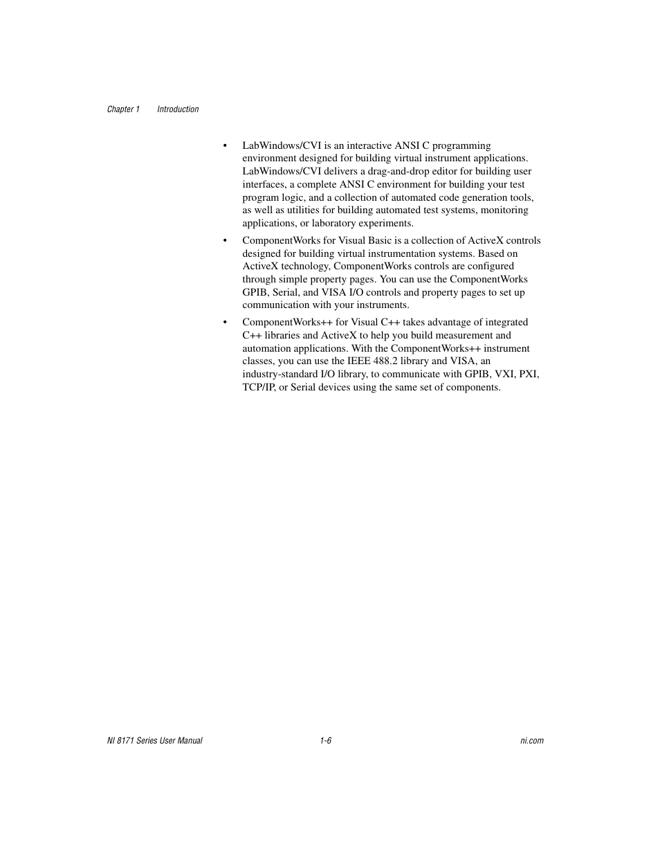 National Instruments PXI NI 8171 Series User Manual | Page 16 / 73