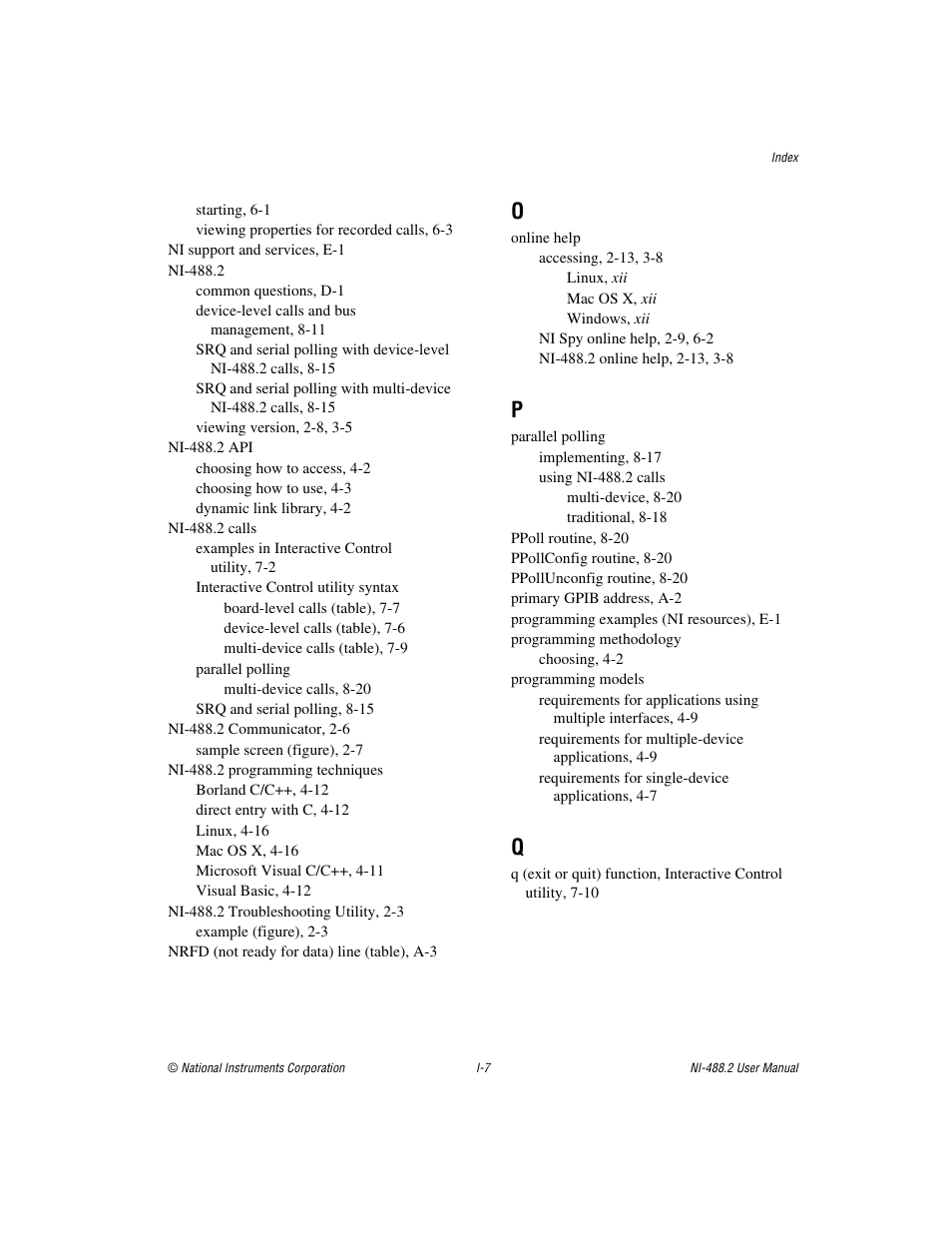 National Instruments NI-488.2 User Manual | Page 132 / 134