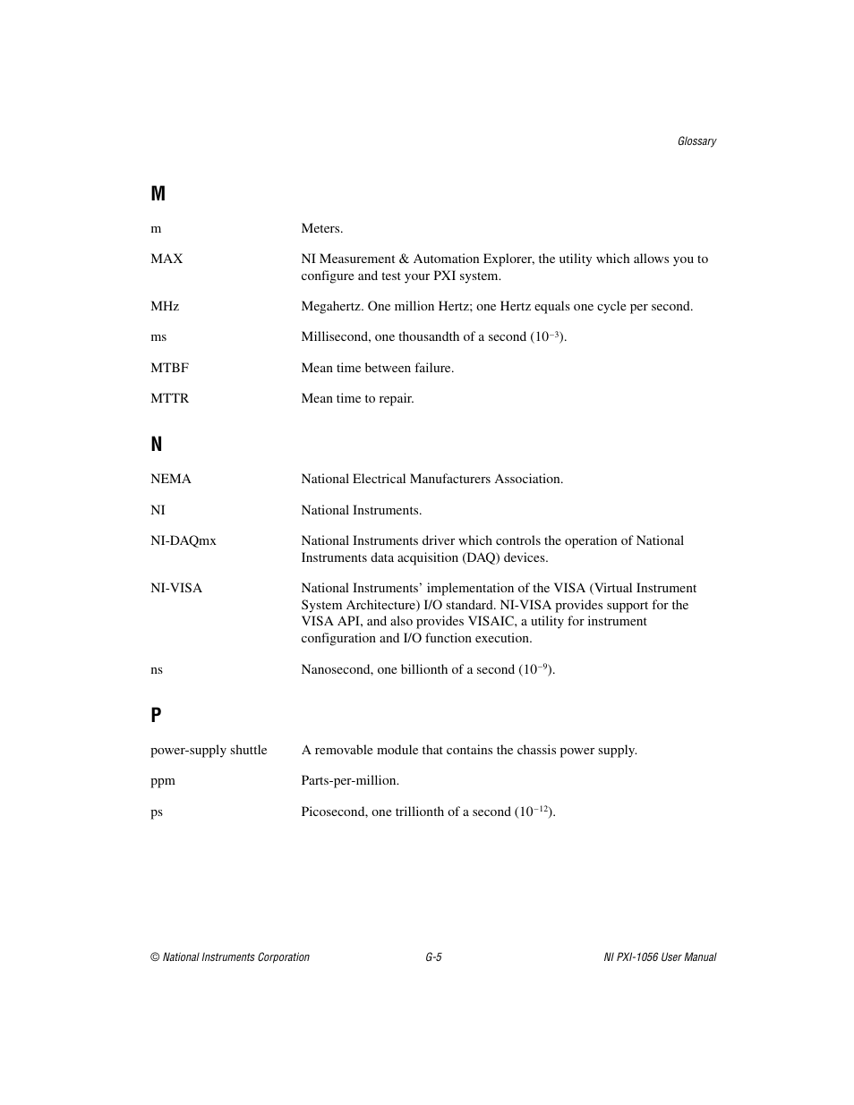 National Instruments NI PXI-1056 User Manual | Page 60 / 65