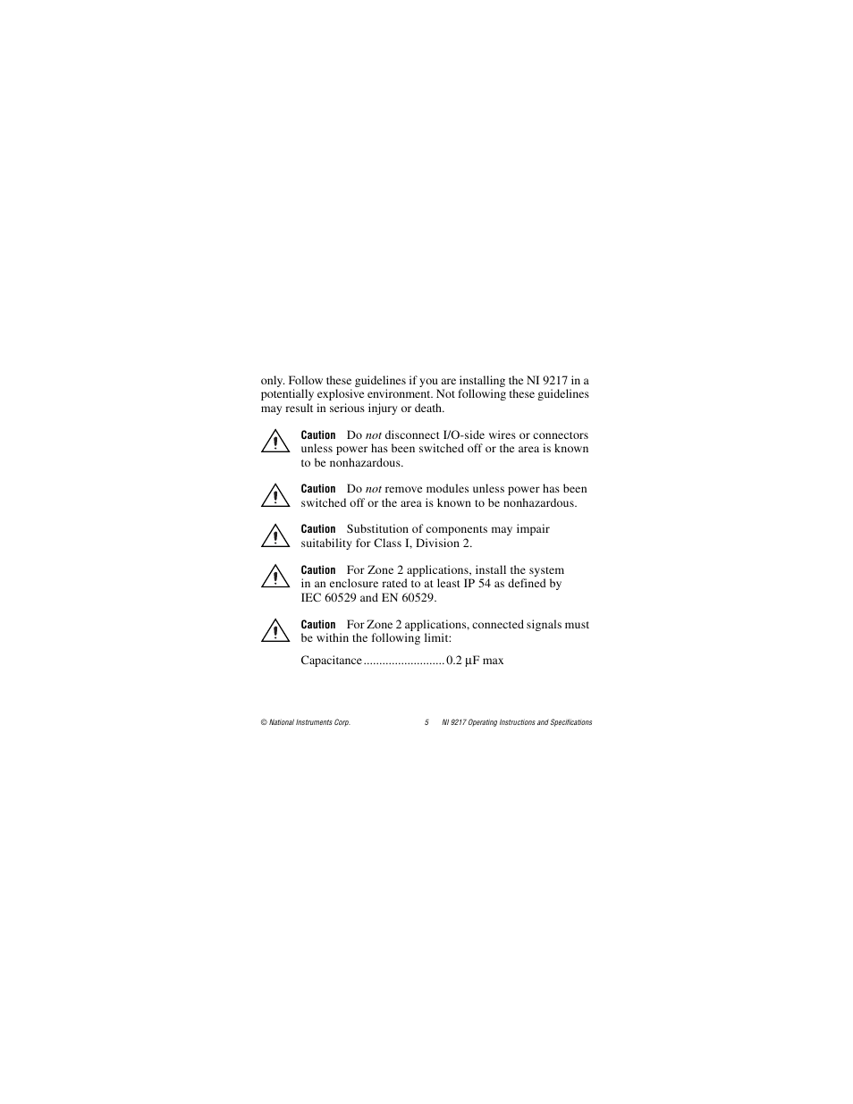 National Instruments NI 9217 User Manual | Page 5 / 28