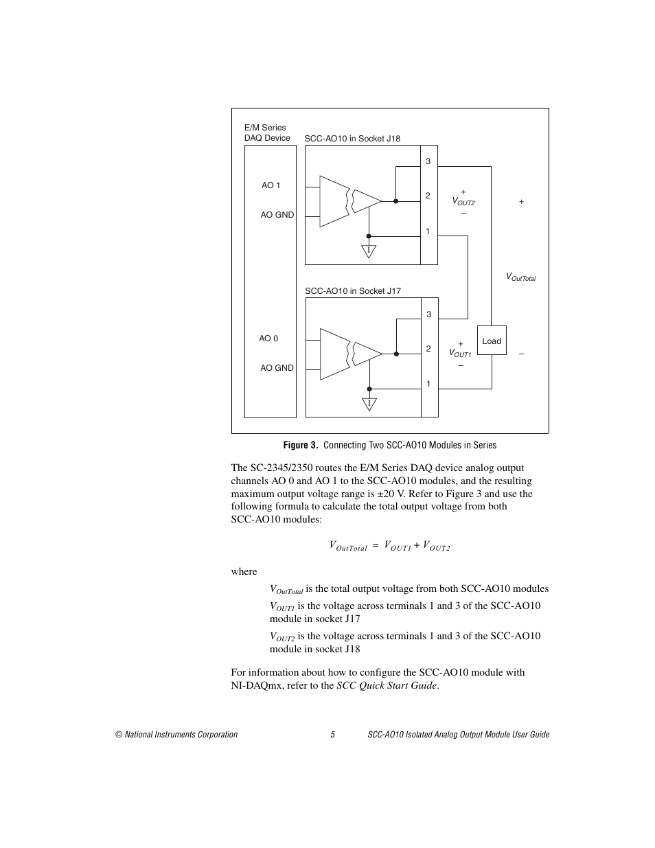 National Instruments Isolated Analog Output Module SCC-AO10 User Manual | Page 5 / 12