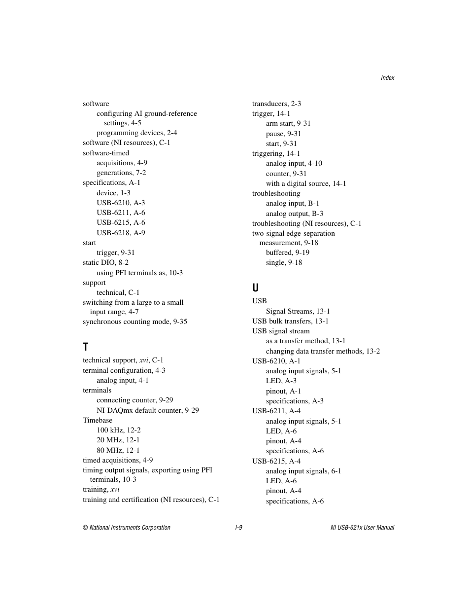 National Instruments NI USB-621x User Manual | Page 177 / 178