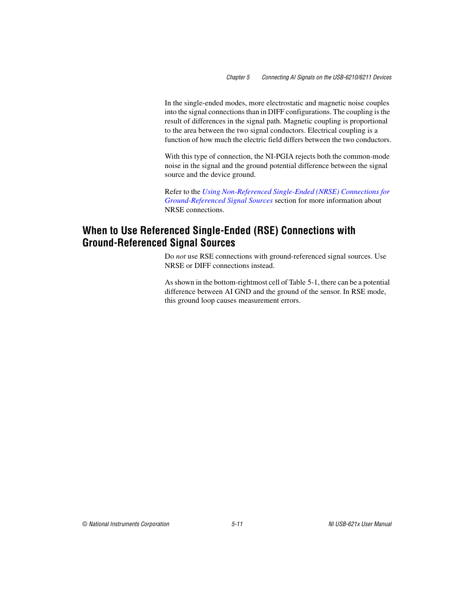 Ground-referenced signal sources -11 | National Instruments NI USB-621x User Manual | Page 61 / 178