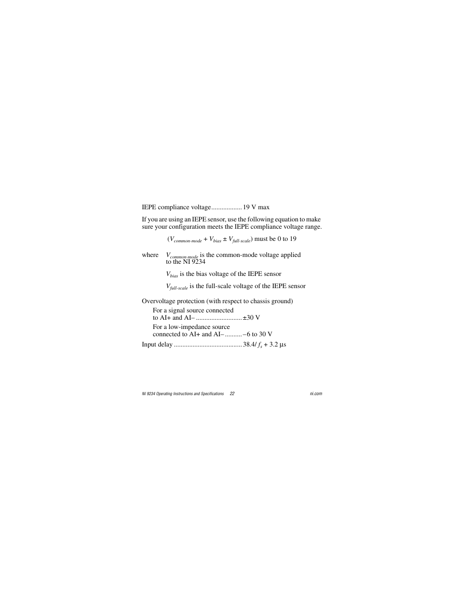 National Instruments NI 9234 User Manual | Page 22 / 36