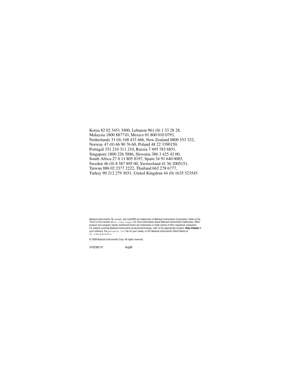 National Instruments NI 9234 User Manual | Page 36 / 36