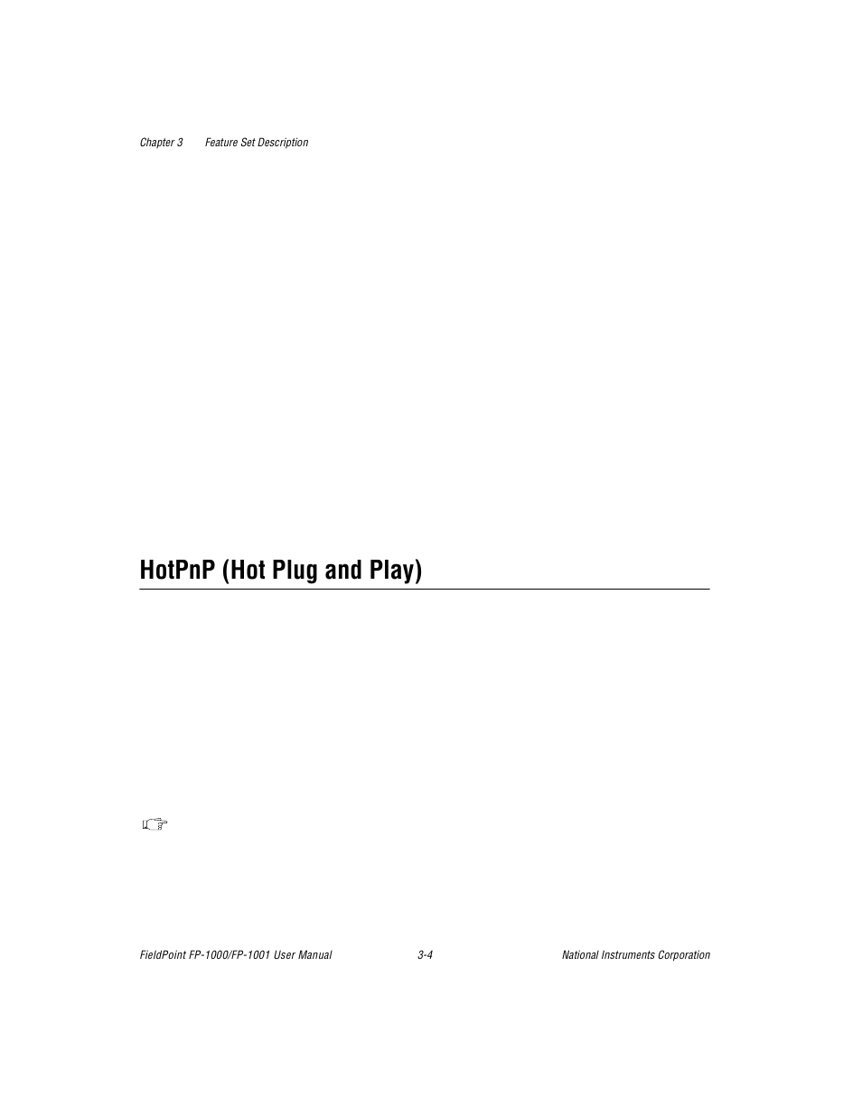 Hotpnp (hot plug and play), Hotpnp (hot plug and play) -4 | National Instruments FP-1001 User Manual | Page 28 / 50