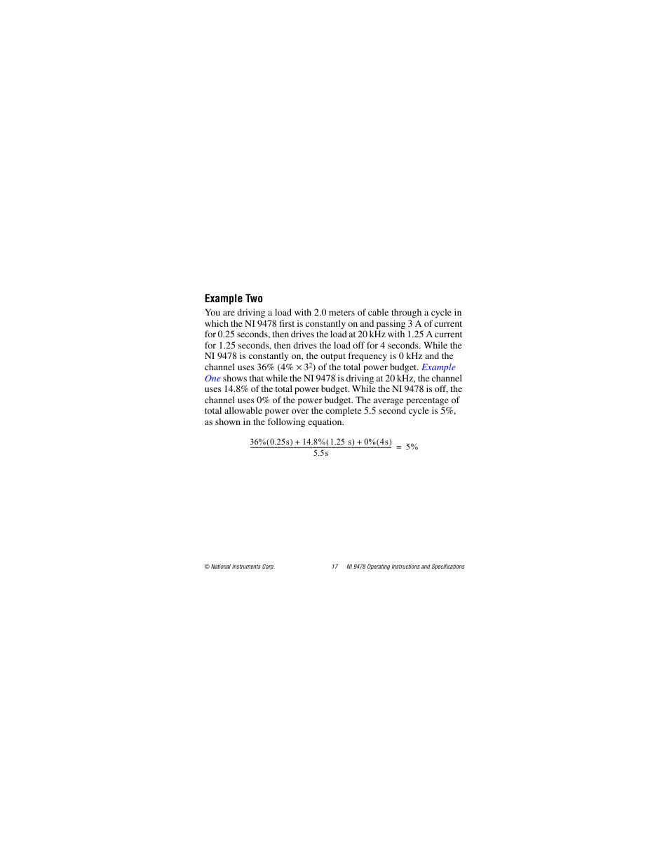 Example two | National Instruments NI 9478 User Manual | Page 17 / 32