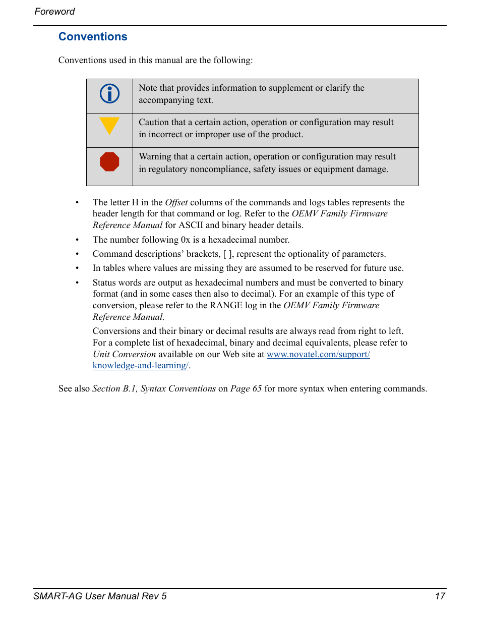 Novatel GNSS Receiver and Antenna SMART-AG User Manual | Page 17 / 92