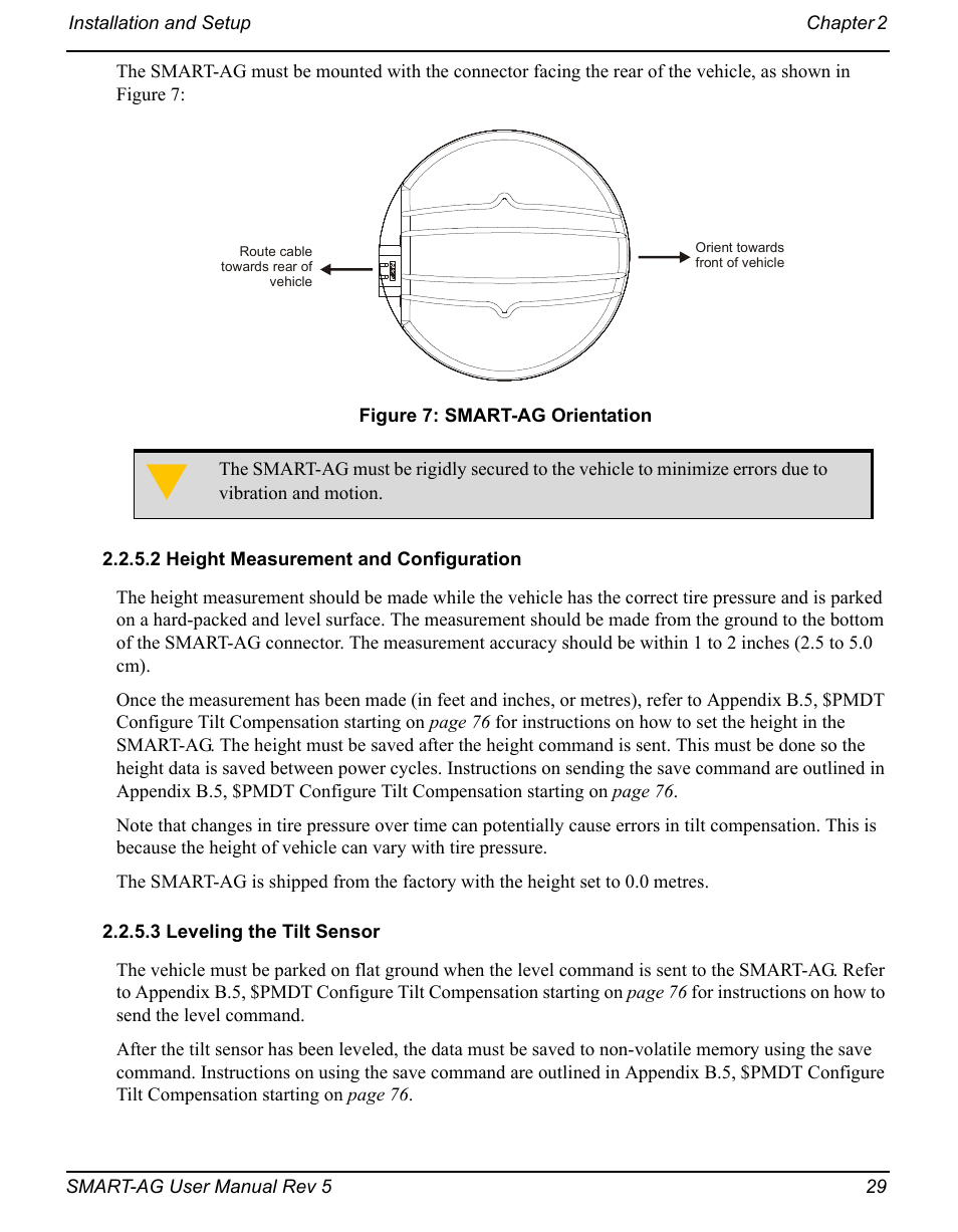 Smart-ag orientation | Novatel GNSS Receiver and Antenna SMART-AG User Manual | Page 29 / 92