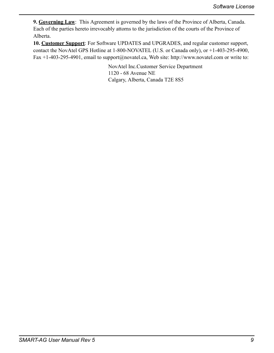 Novatel GNSS Receiver and Antenna SMART-AG User Manual | Page 9 / 92