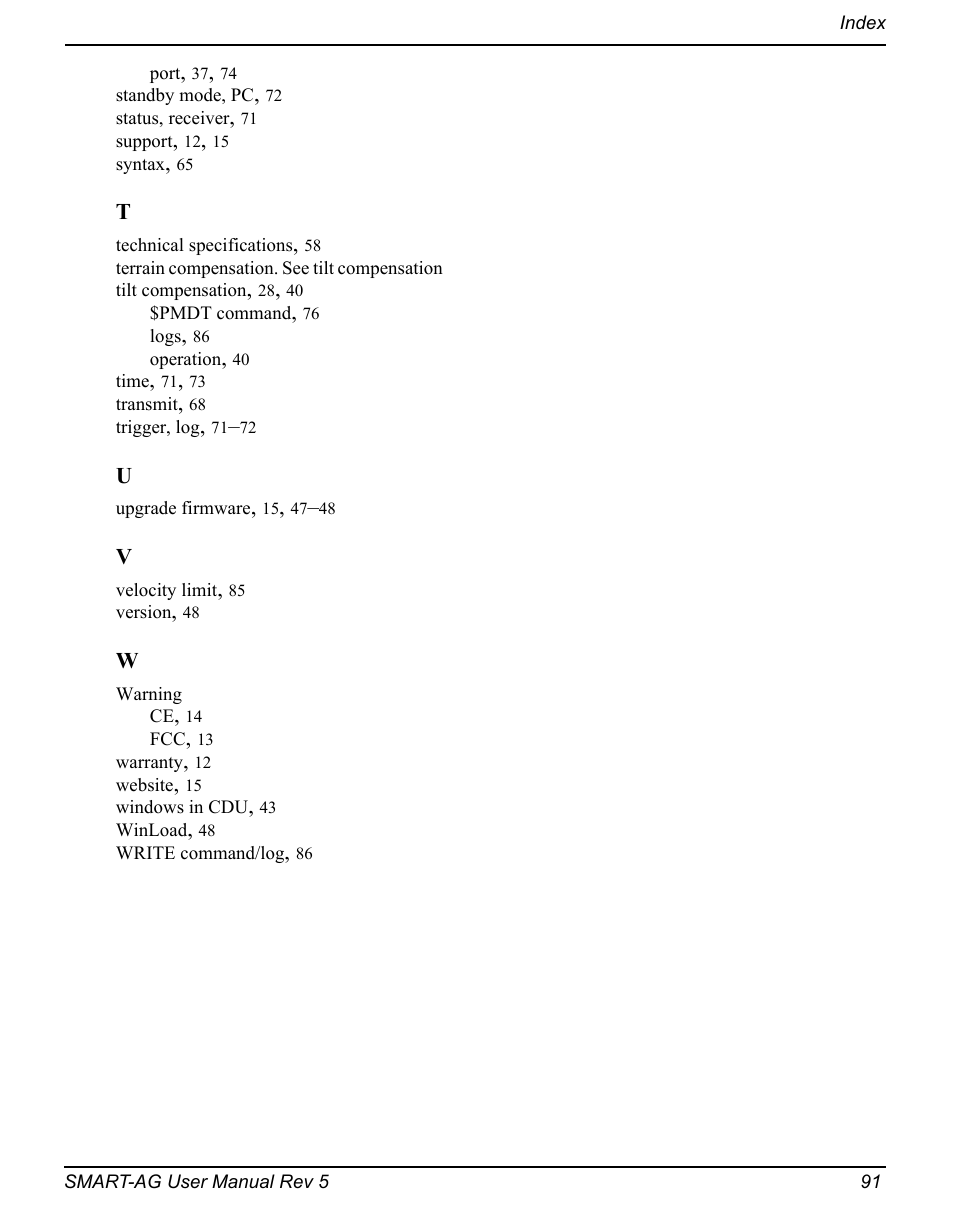 Novatel GNSS Receiver and Antenna SMART-AG User Manual | Page 91 / 92