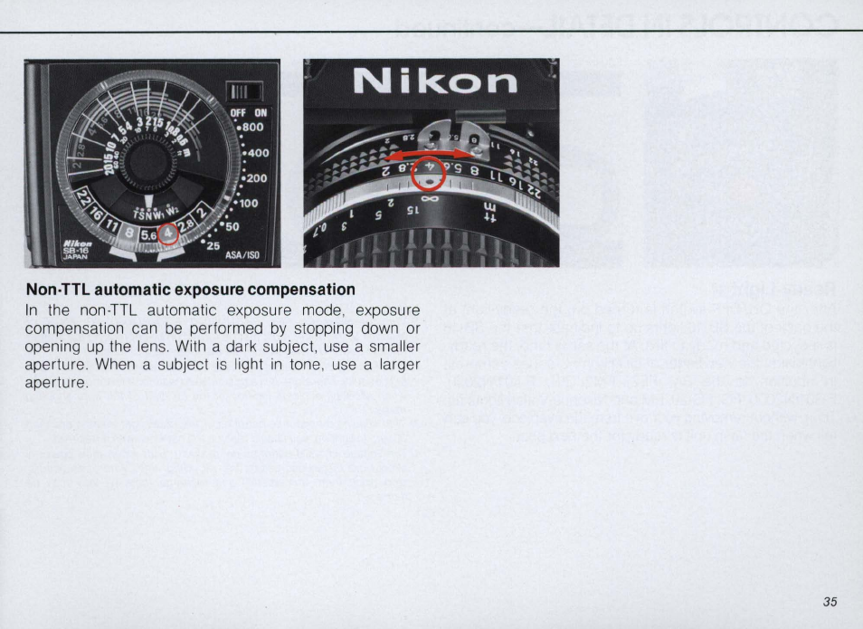 Ttl auto shooting range | Nikon SPEEDLIGHT SB-16 User Manual | Page 35 / 100
