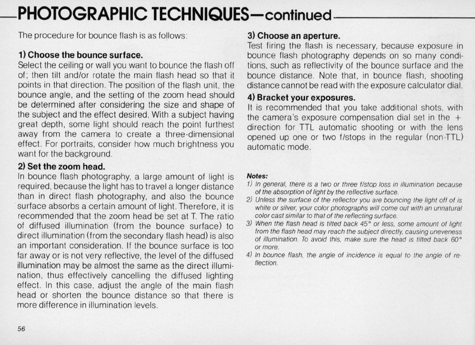Tilting/rotating flash head, Tilting/rotating fiash head, Controls in detail —continued | Nikon SPEEDLIGHT SB-16 User Manual | Page 56 / 100