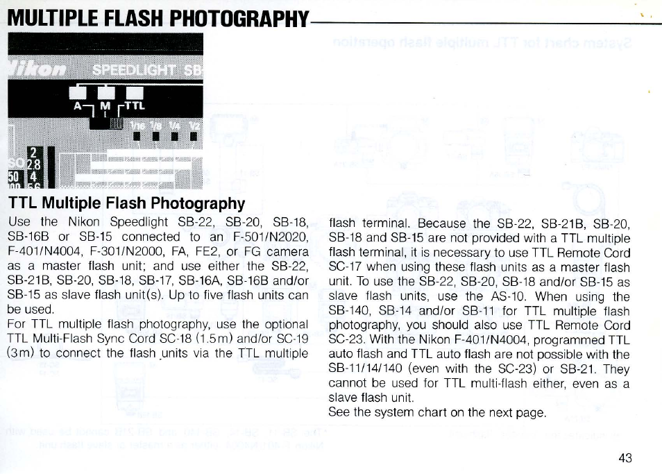 Guide number | Nikon SB 20 User Manual | Page 45 / 88