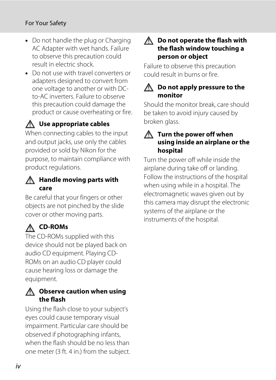Nikon Coolpix S80 User Manual | Page 6 / 204