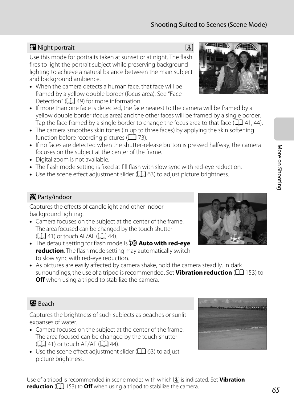 A 65), A 65 | Nikon Coolpix S80 User Manual | Page 77 / 204