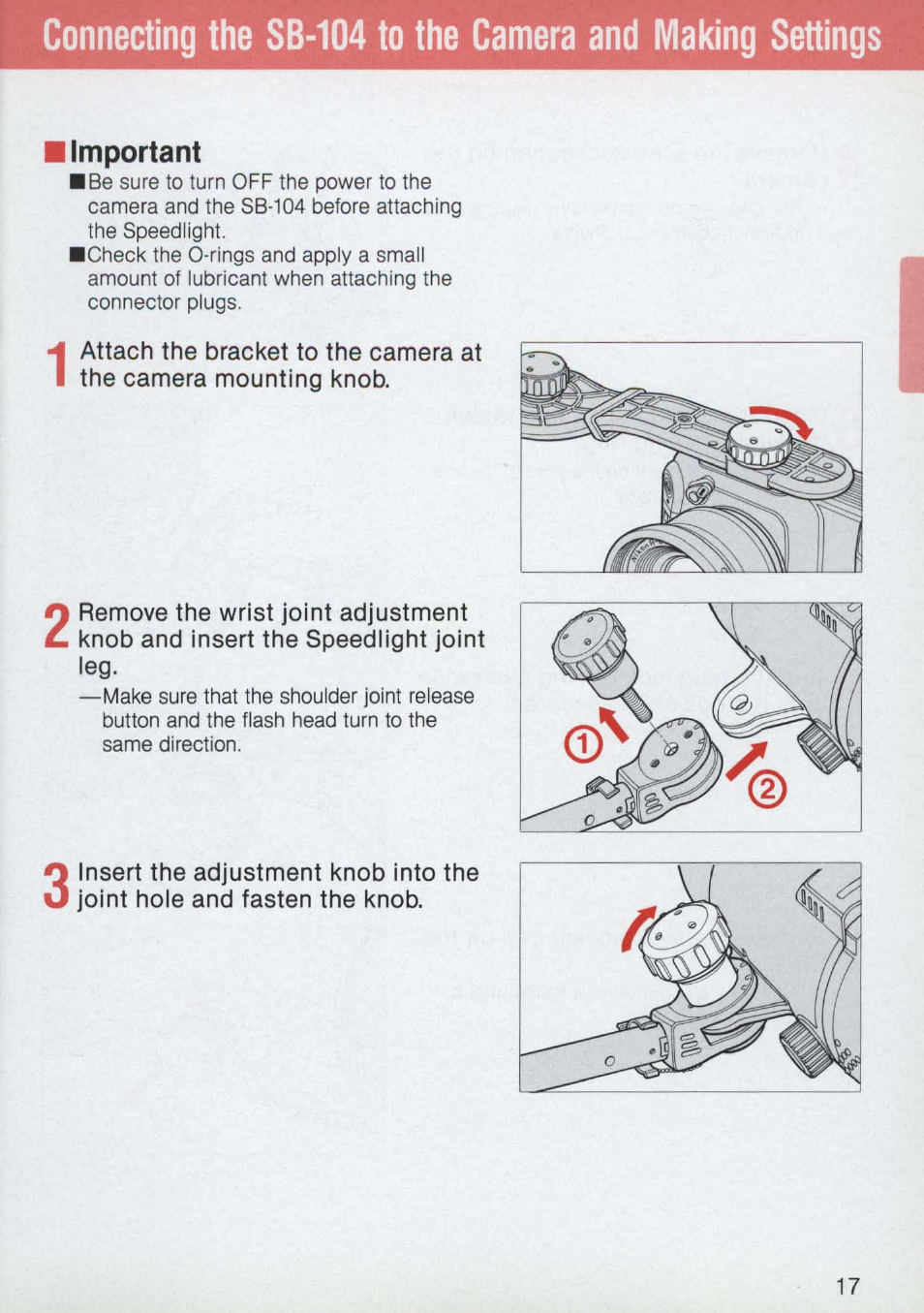 I important | Nikon 58-104 User Manual | Page 17 / 72
