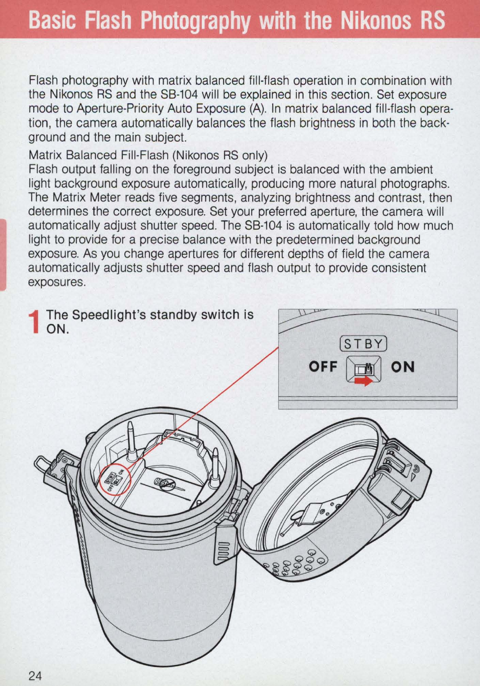 Basic flash photography with the nikonos rs | Nikon 58-104 User Manual | Page 24 / 72