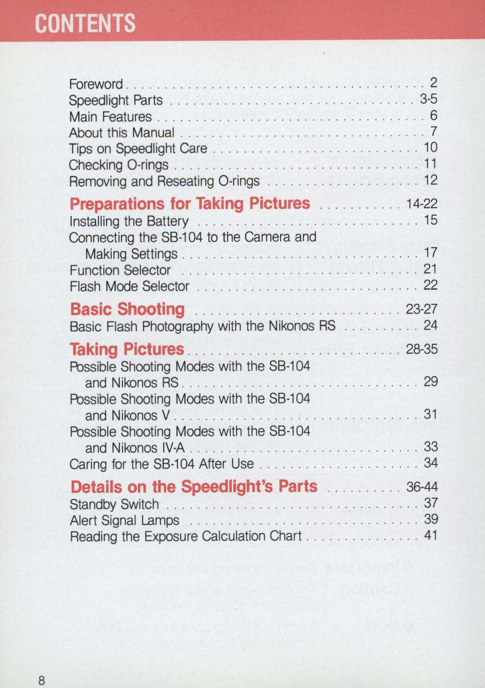 Nikon 58-104 User Manual | Page 8 / 72