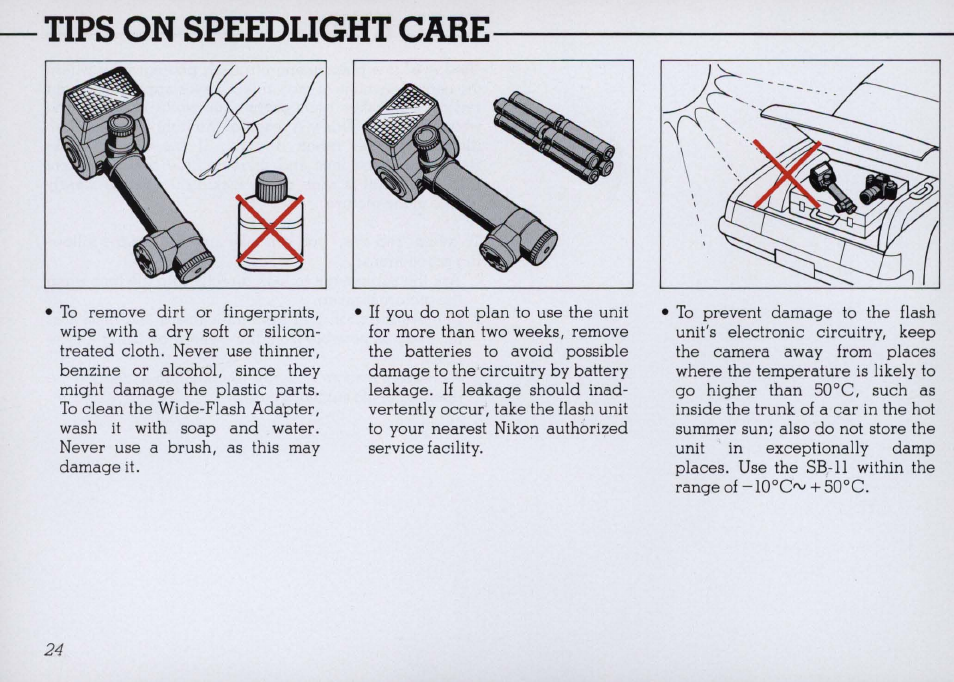 Ready-light (g), Ready-light | Nikon SB 11 User Manual | Page 24 / 38