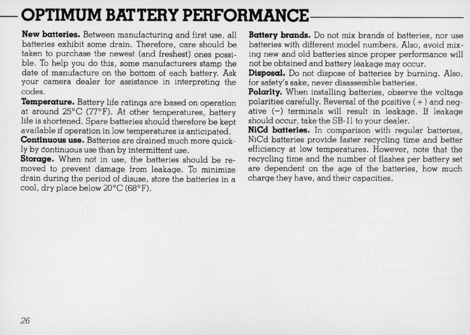 Sync/multiple flash sockets, Controls in detail, Continued | Nikon SB 11 User Manual | Page 26 / 38