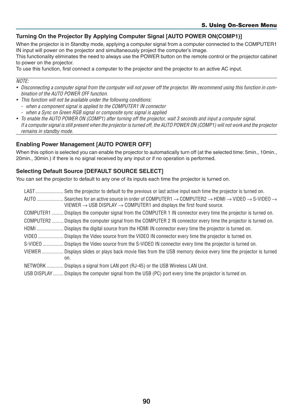 NEC M350X User Manual | Page 100 / 155