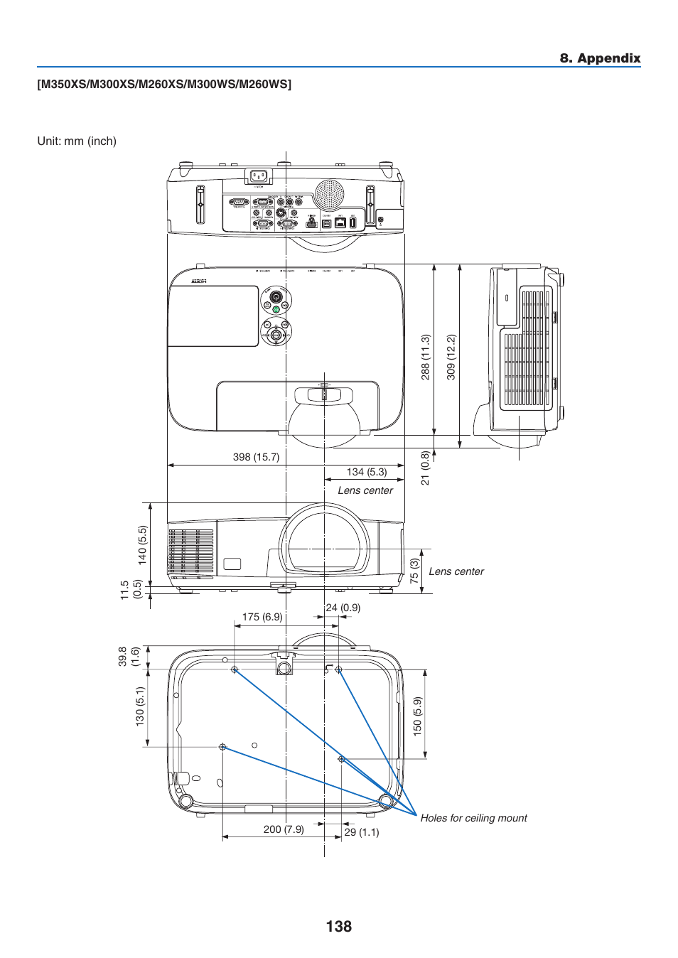 NEC M350X User Manual | Page 148 / 155