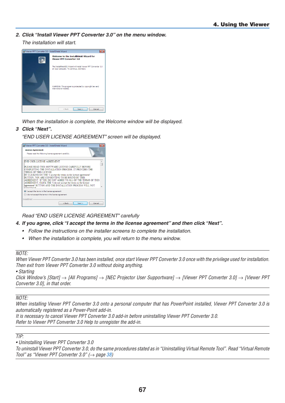 NEC M350X User Manual | Page 77 / 155