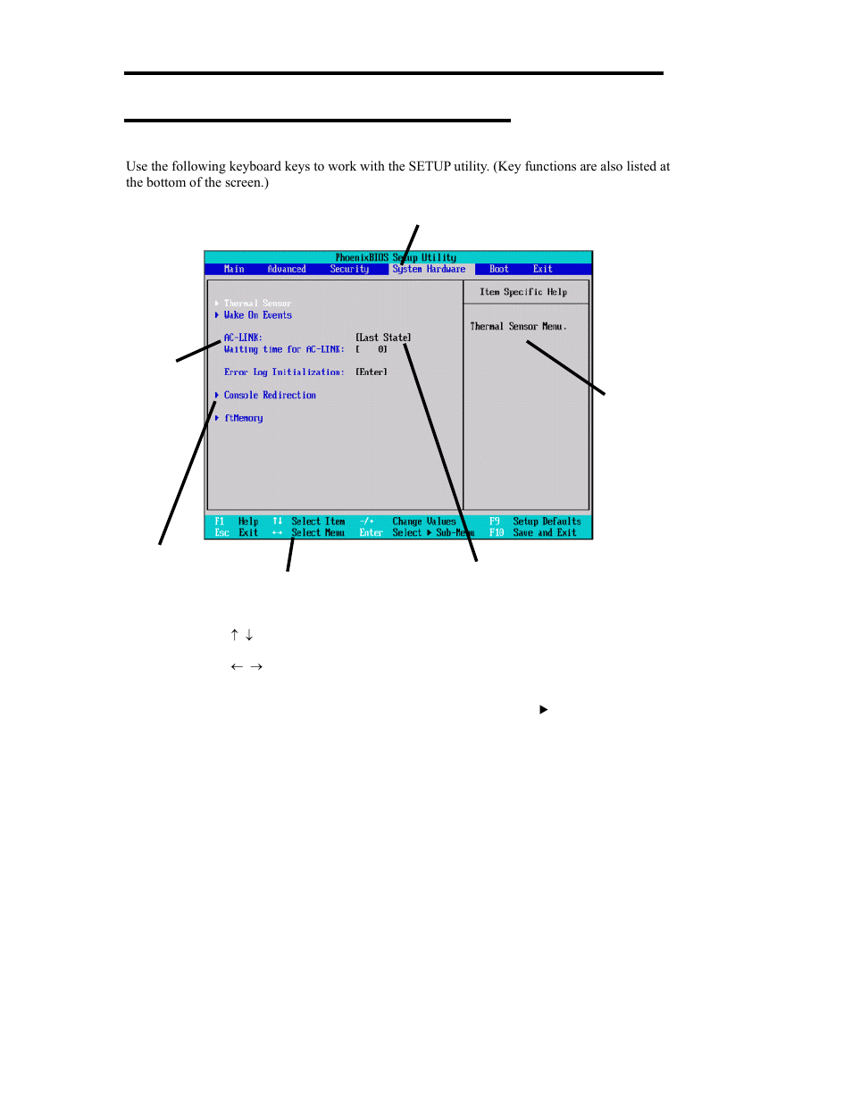 Description of on-screen items and key usage | NEC Express 5800/320Lb User Manual | Page 88 / 302