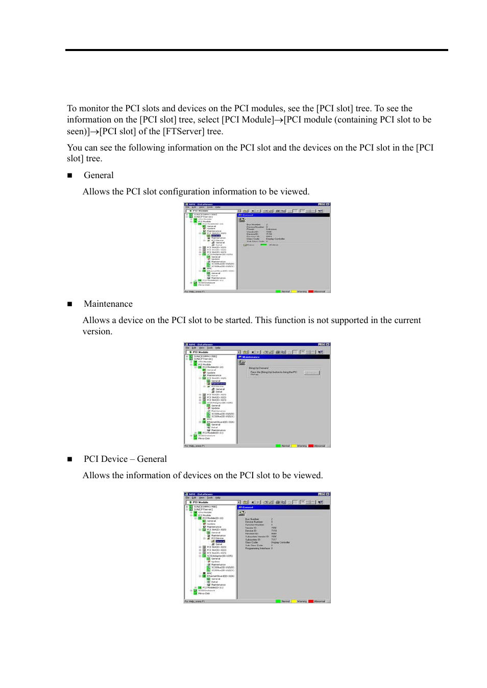 Monitoring pci slots and devices on pci module | NEC Express 5800/320Lc User Manual | Page 194 / 357