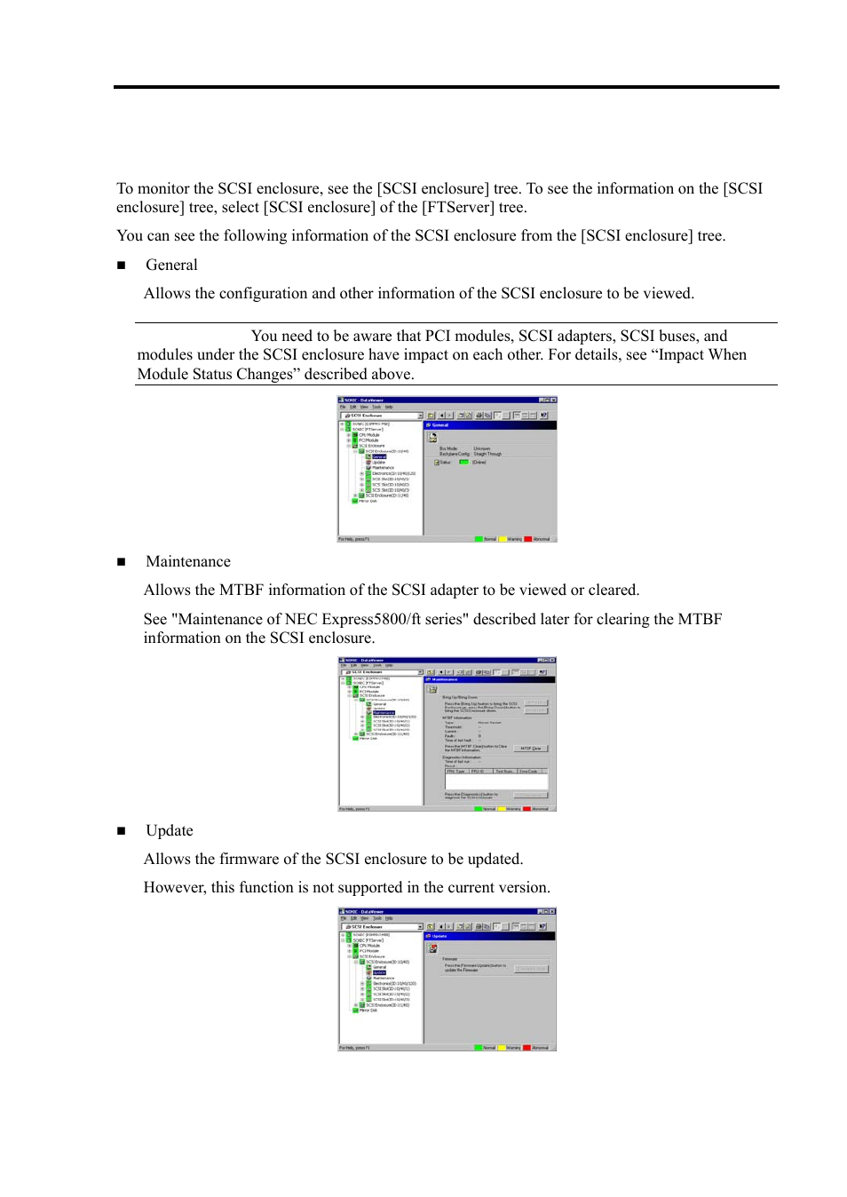 Monitoring scsi enclosure | NEC Express 5800/320Lc User Manual | Page 196 / 357