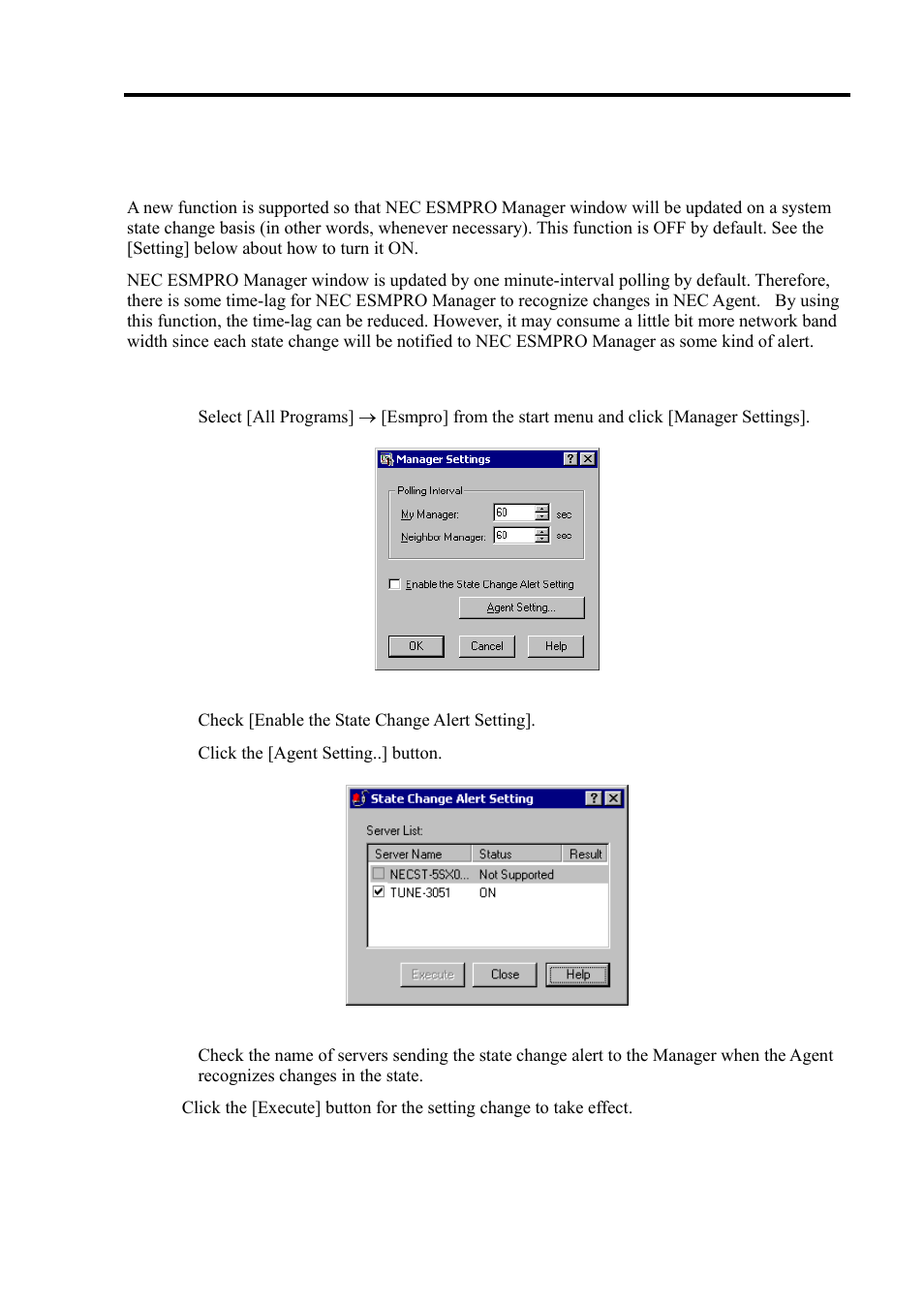 Setting | NEC Express 5800/320Lc User Manual | Page 234 / 357