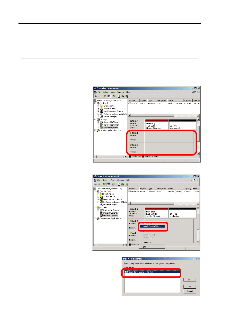 Importing data disks | NEC Express 5800/320Lc User Manual | Page 84 / 357