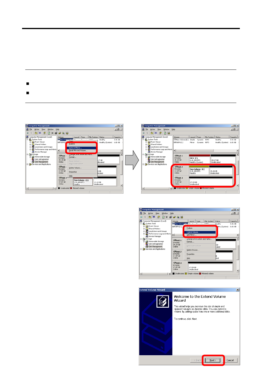 Extending data volume size | NEC Express 5800/320Lc User Manual | Page 86 / 357