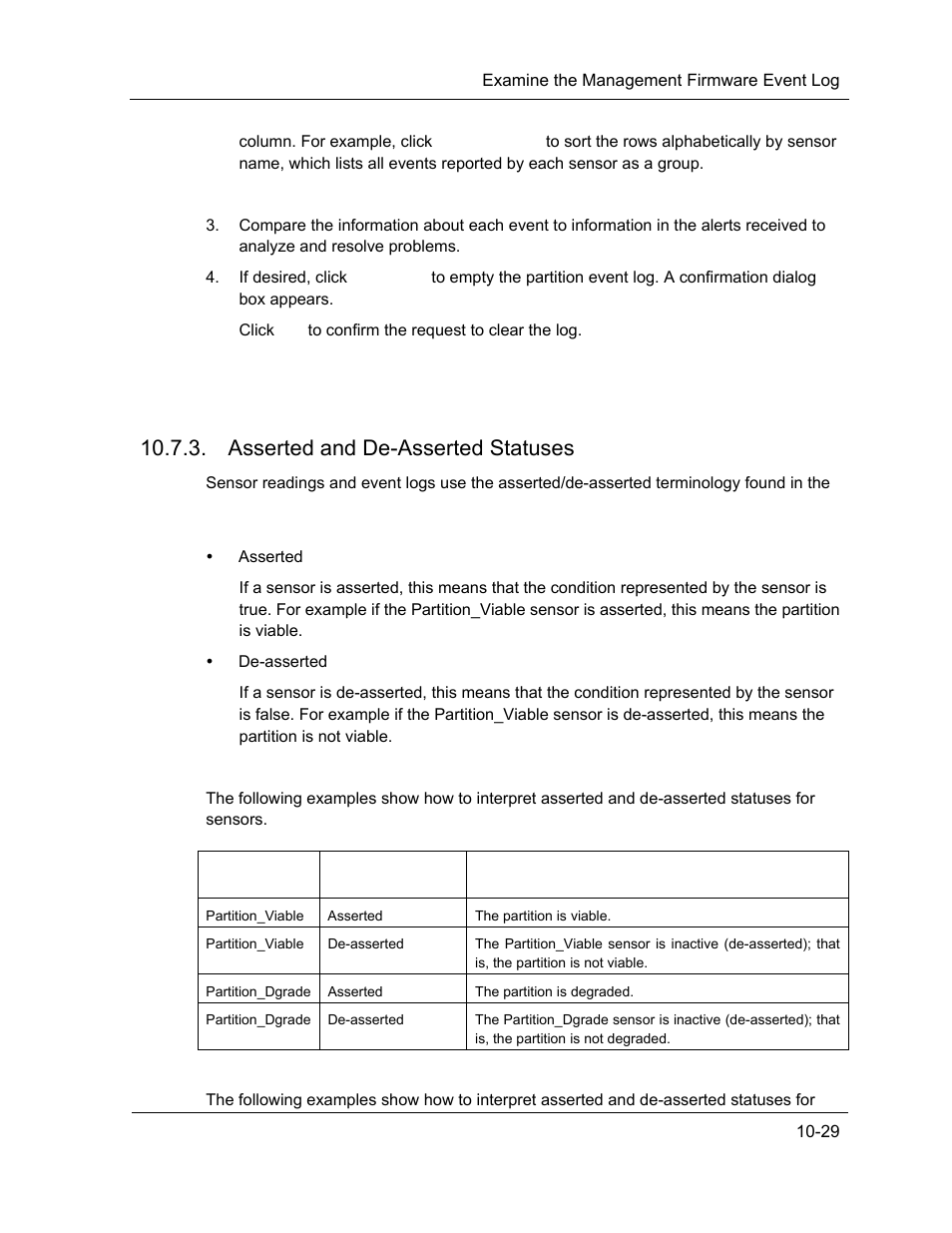 Asserted and de-asserted statuses | NEC ExpressA1160 User Manual | Page 191 / 252
