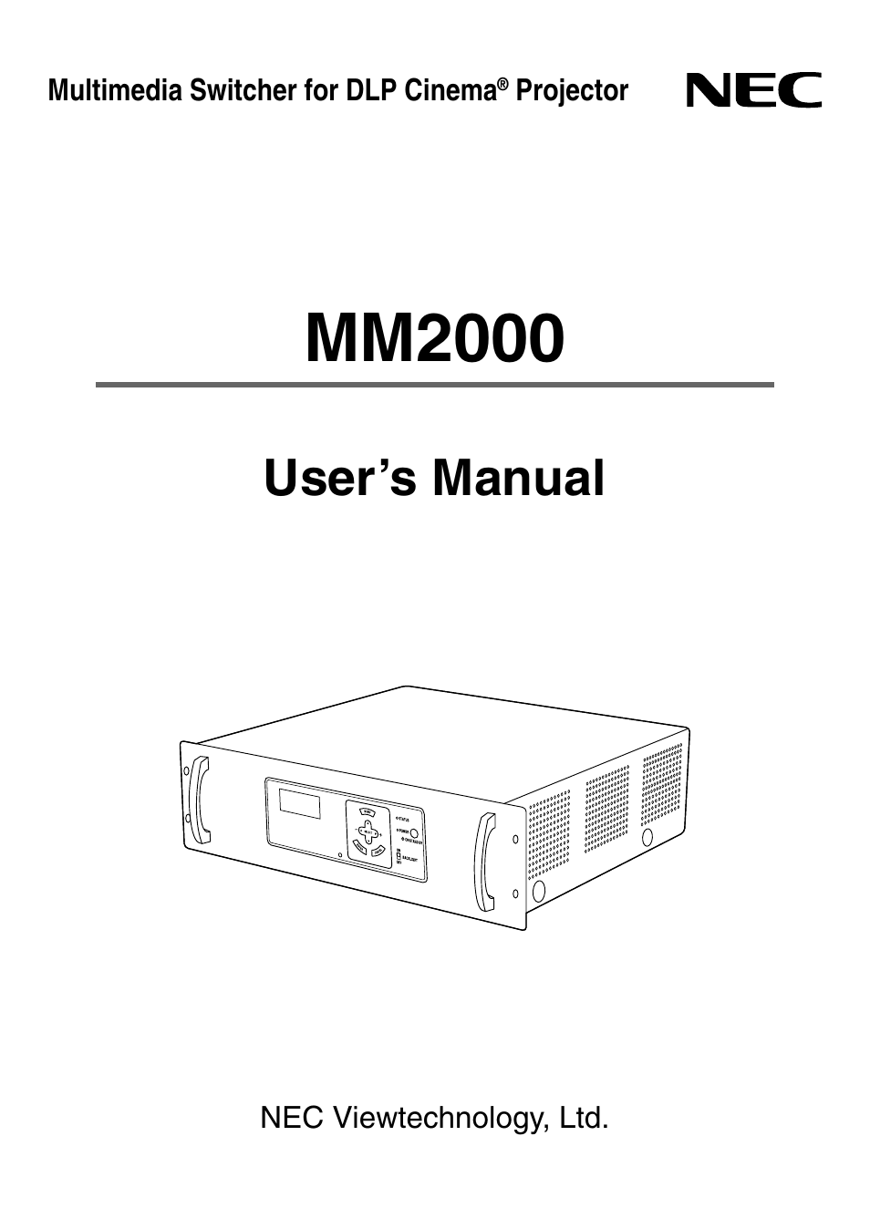 NEC MM2000 User Manual | 40 pages