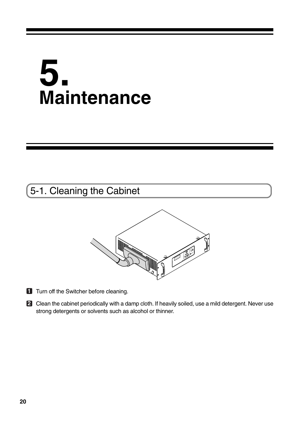 Maintenance | NEC MM2000 User Manual | Page 28 / 40