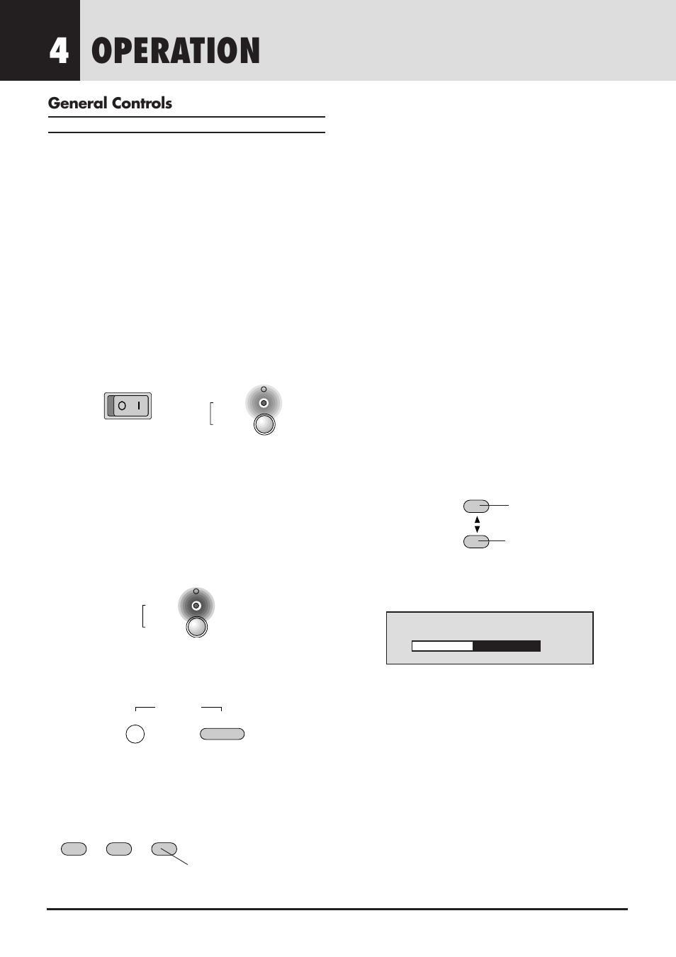 Operation 4, General controls | NEC GT2000 User Manual | Page 34 / 87