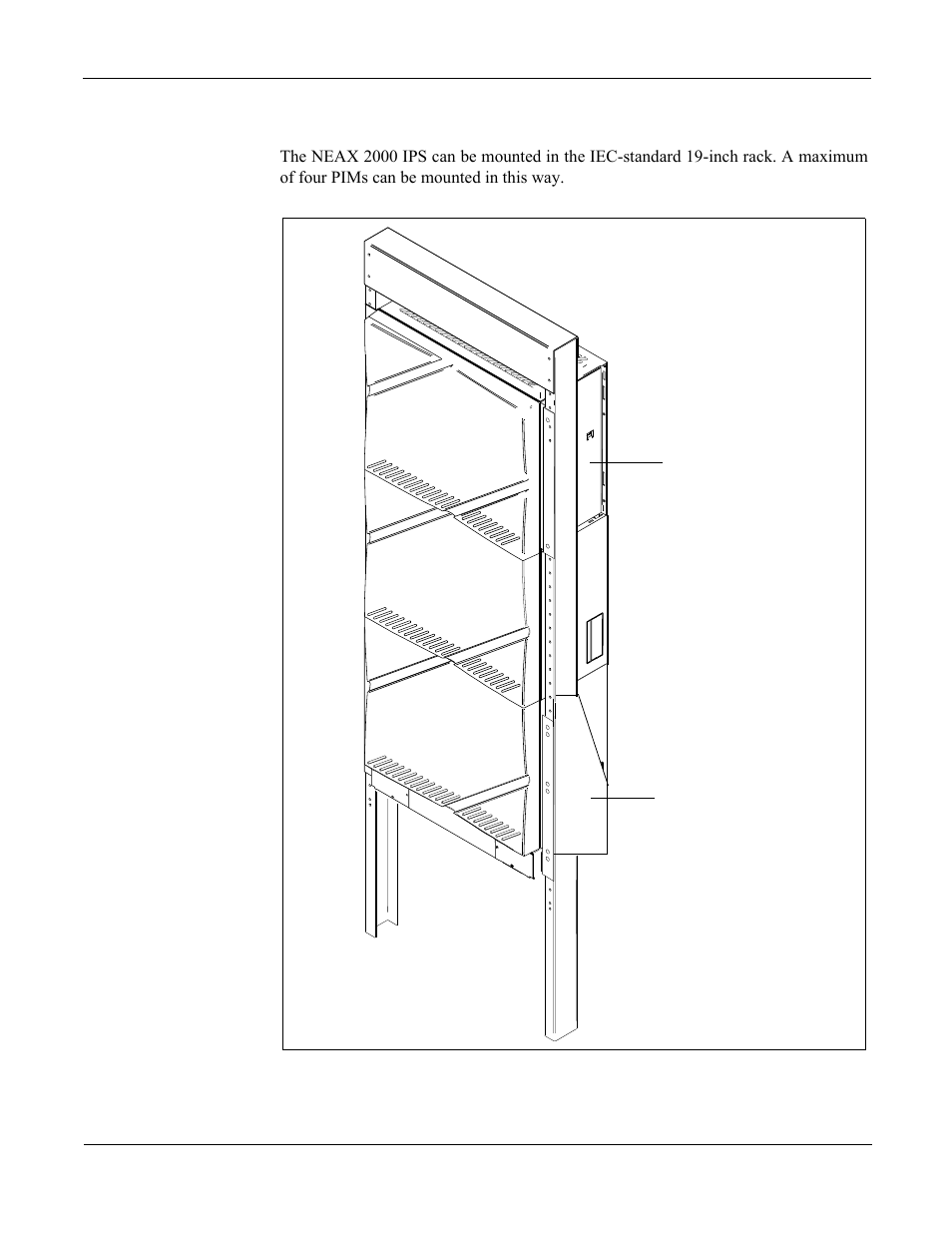 Inch rack-mounting installation, Figure 2-4 | NEC NEAX 2000 IPS User Manual | Page 21 / 96