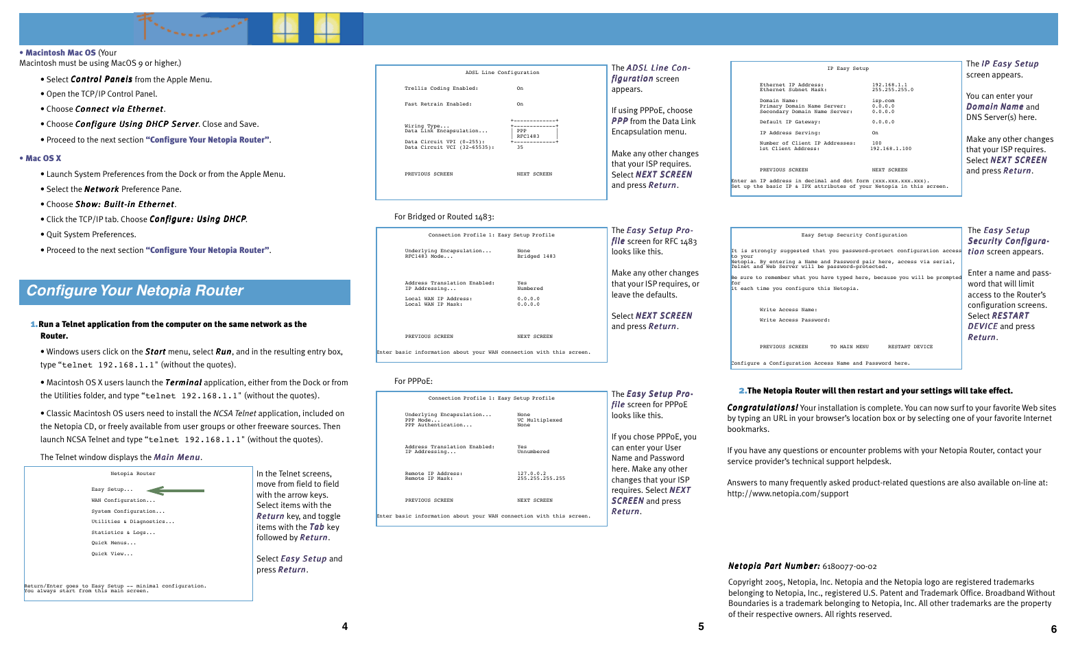 Conﬁgure your netopia router | Netopia 3356(EU User Manual | Page 2 / 2