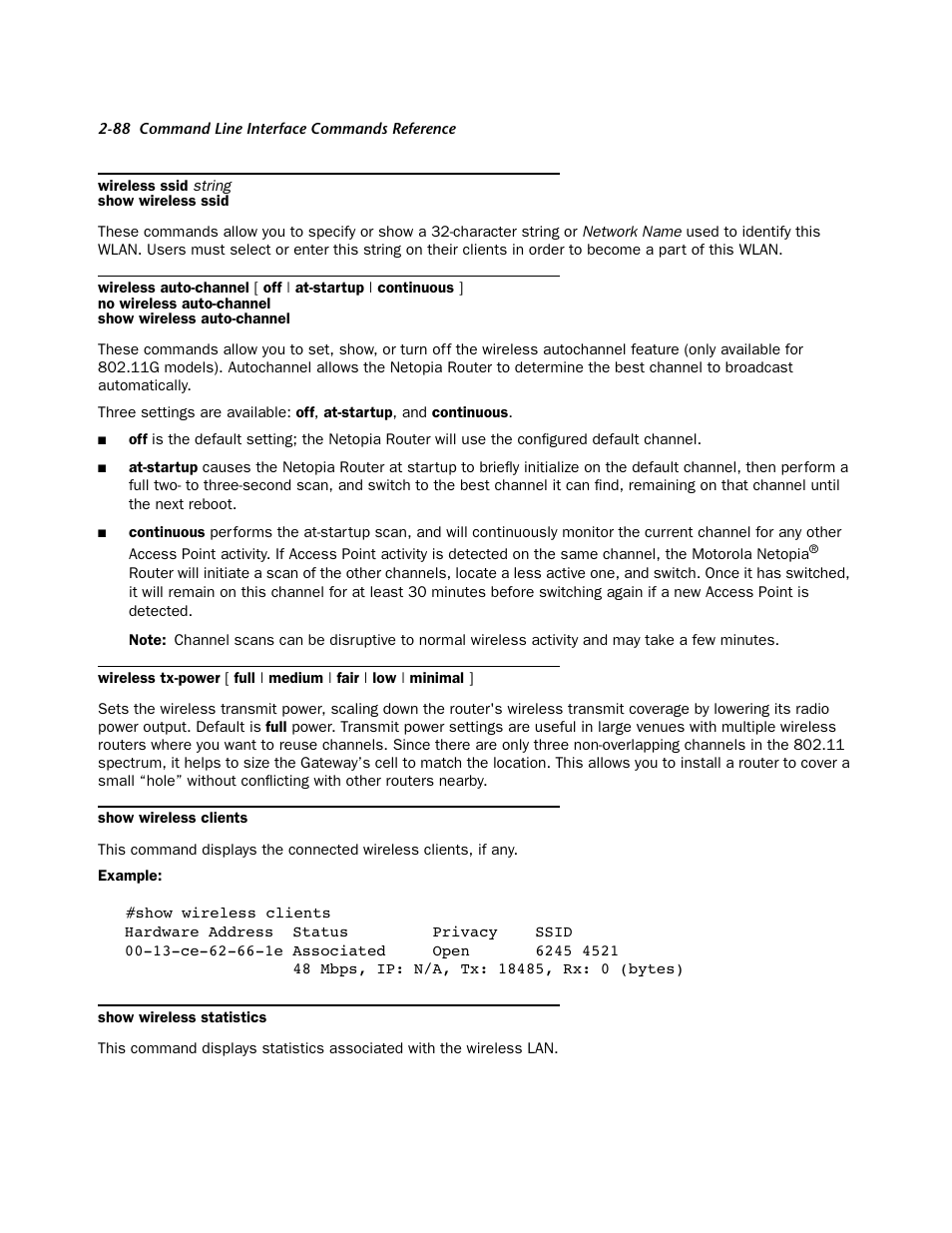 Netopia CLI 874 User Manual | Page 100 / 207