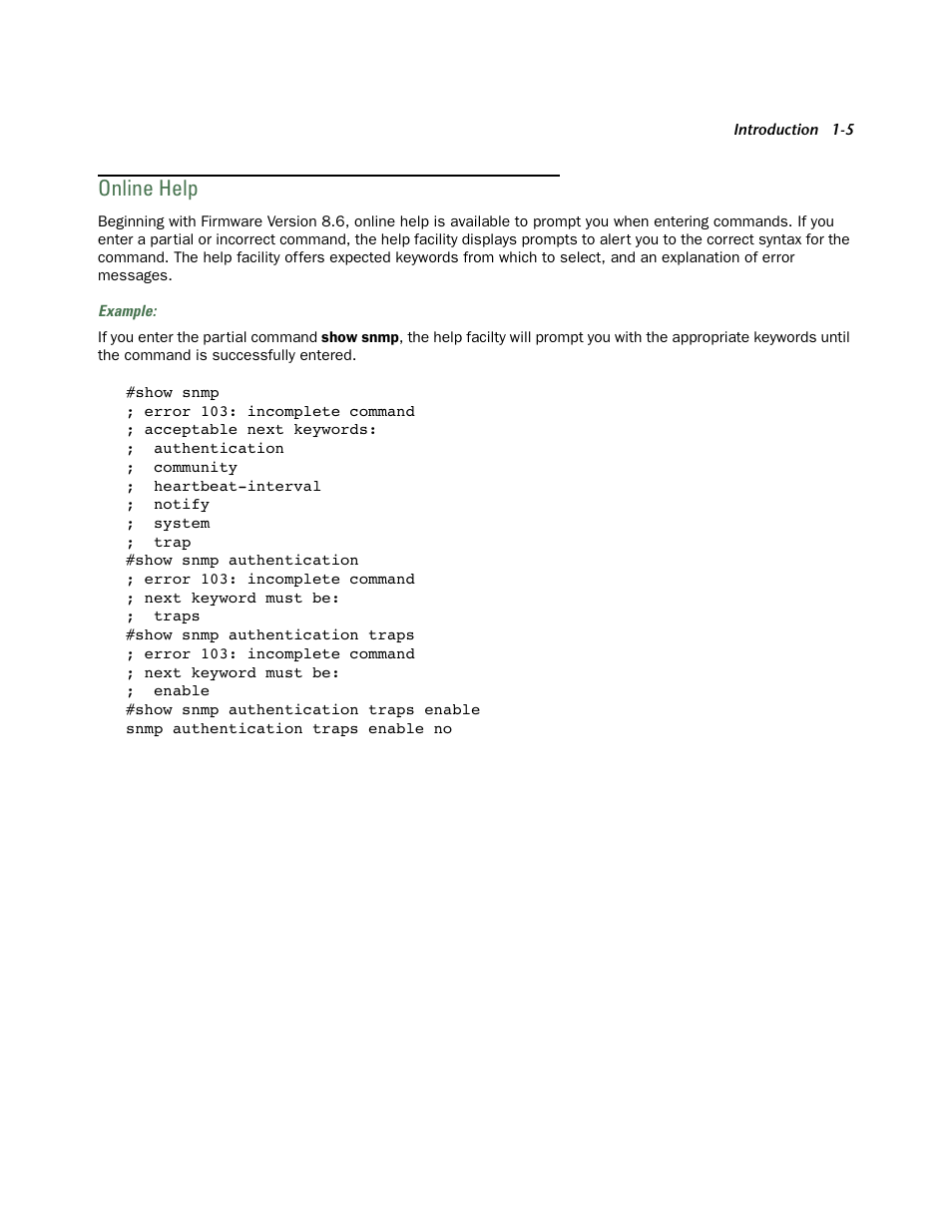 Online help, Online help -5 | Netopia CLI 874 User Manual | Page 11 / 207