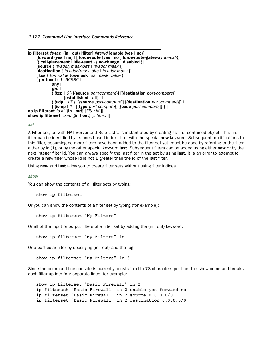 Netopia CLI 874 User Manual | Page 134 / 207