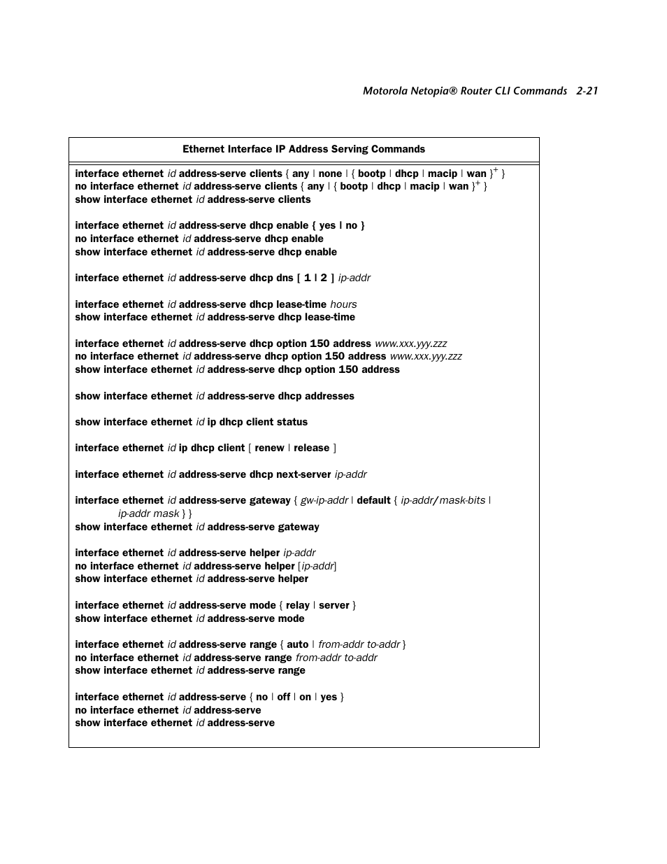 Netopia CLI 874 User Manual | Page 33 / 207