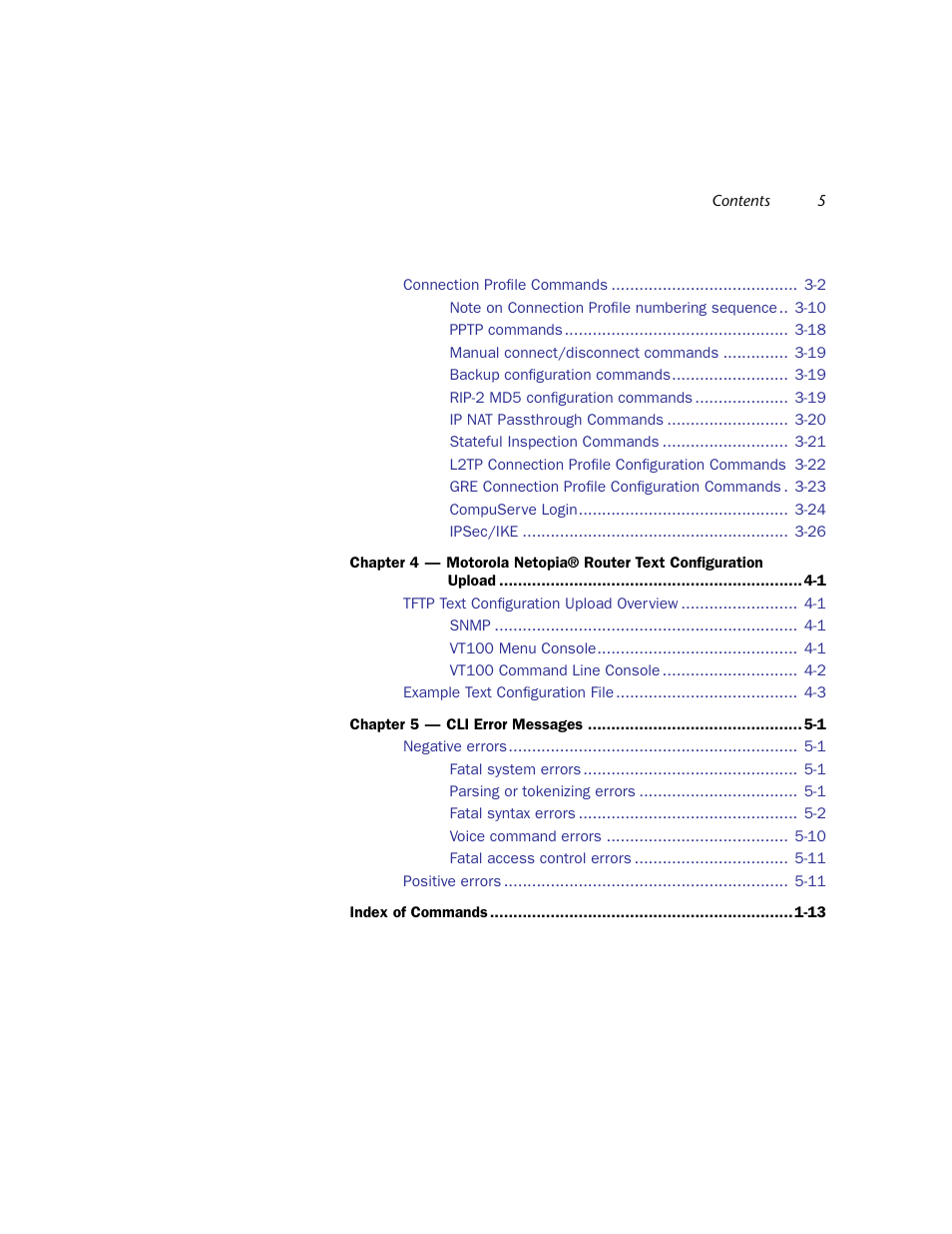 Netopia CLI 874 User Manual | Page 5 / 207